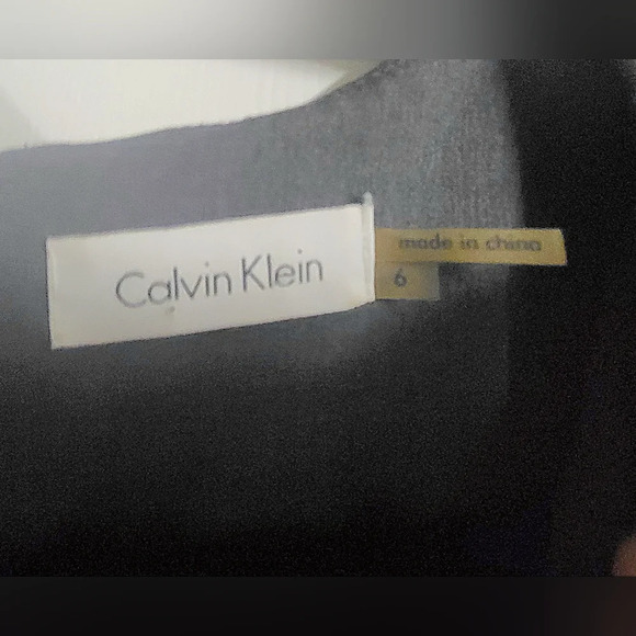Calvin Klein - NWOT- Charcoal Gray A-Line Dress, Size 6 - Picture 3 of 6